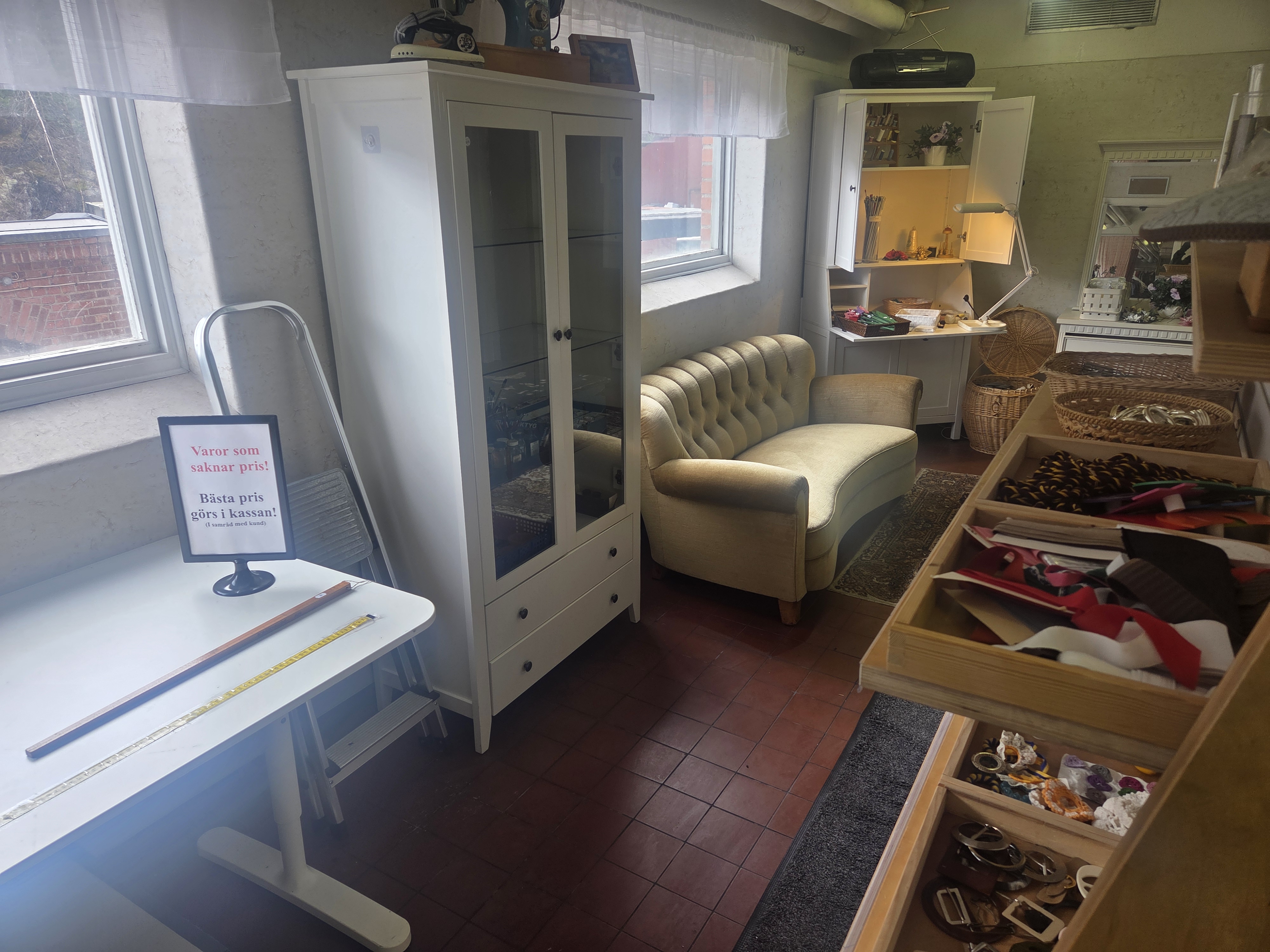 Textilavdelning övre plan